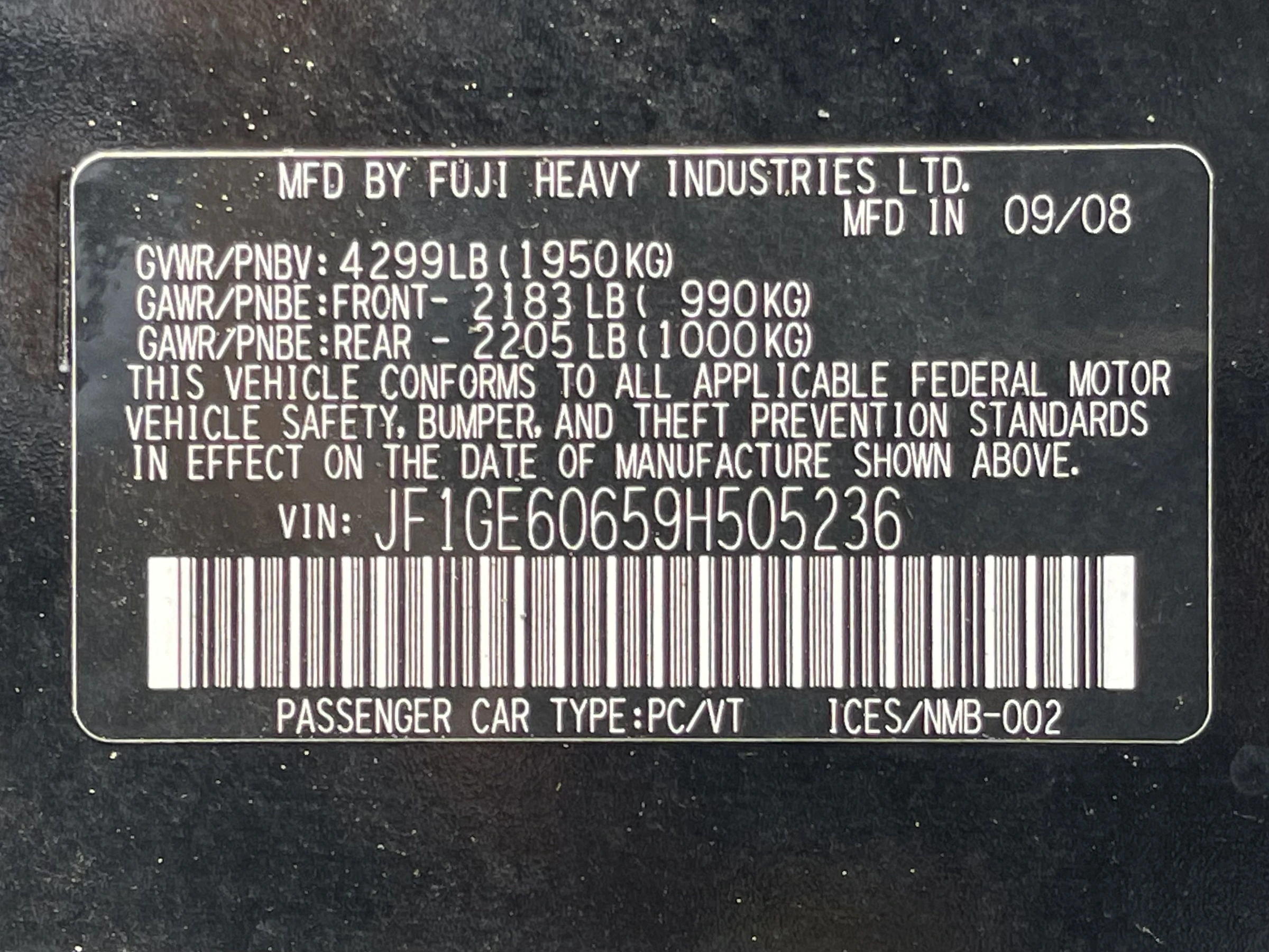 2009 Subaru Impreza 2.5i — photo 22