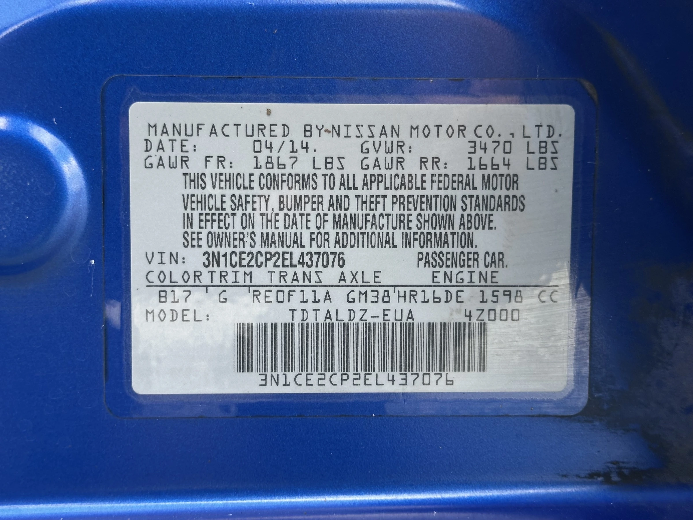 2014 Nissan Versa Note SV — photo 21