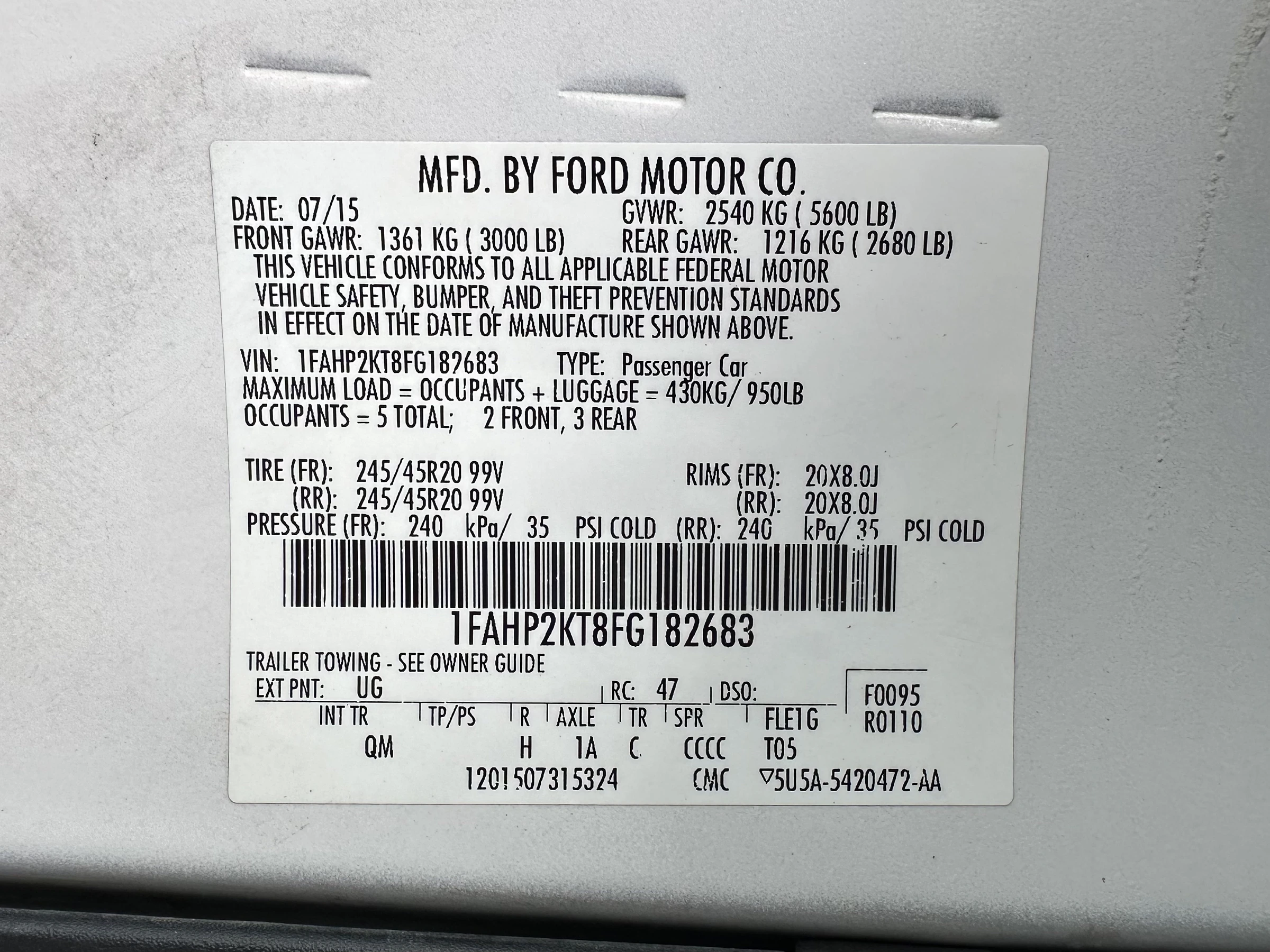 2015 Ford Taurus SHO — photo 24