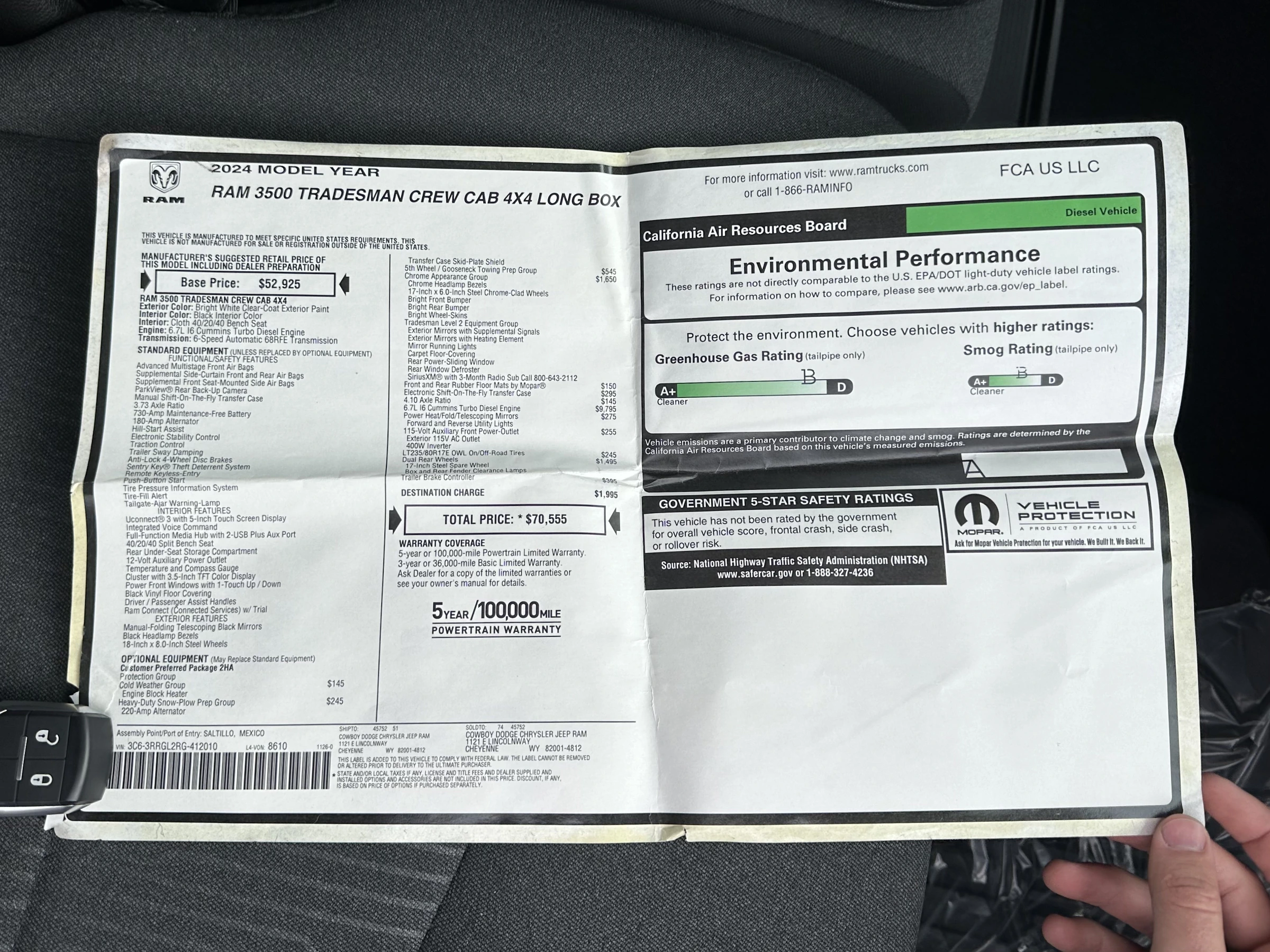 2024 Ram 3500 Tradesman 4x4 crew cab 8' box — photo 21